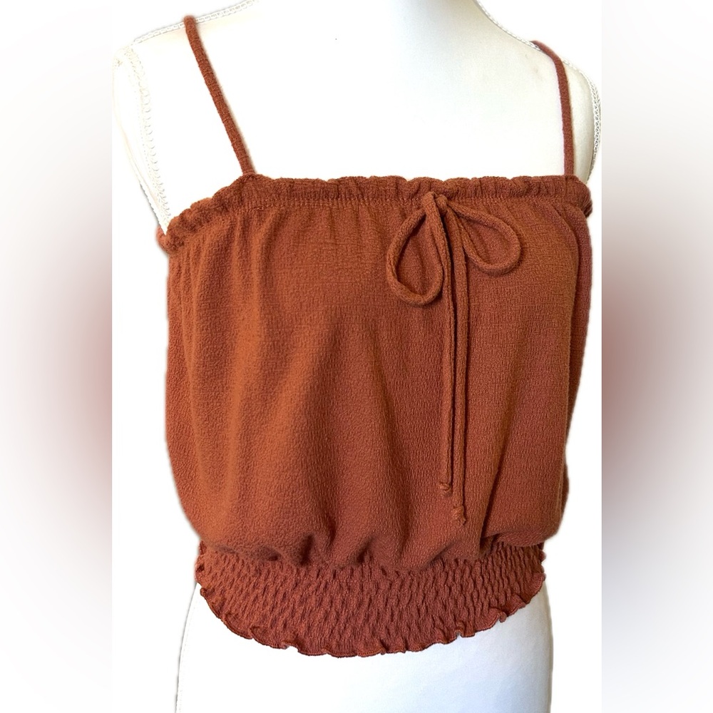❗️SALE❗️Moa Moa Terrycloth Top with Smocked Stretchy Waist and Adjustable Straps